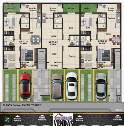 Imagem Apartamento com 2 Quartos à Venda, 58 m² em Jardim Atlântico - Olinda