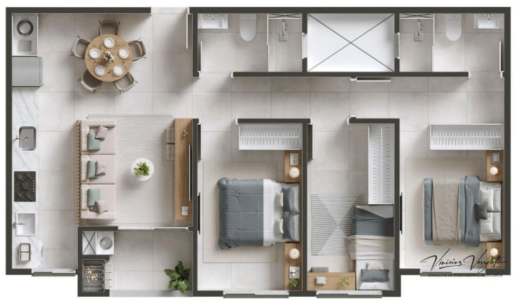 Imagem Apartamento com 3 Quartos à Venda, 69 m² em Morretes