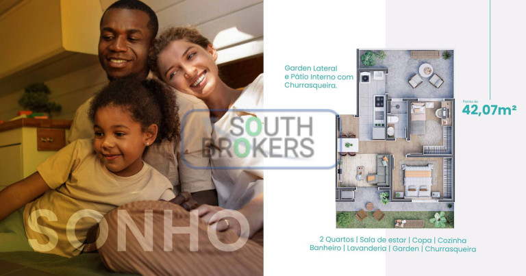 Imagem Apartamento com 2 Quartos à Venda, 39 m² em Humaitá - Almirante Tamandaré Imagem Apartamento com 2 Quartos à Venda, 39 m² em Humaitá - Almirante Tamandaré