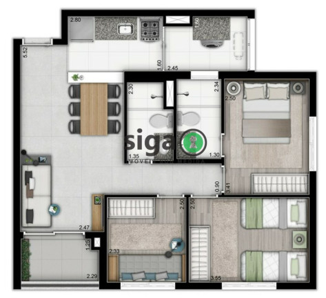 Apartamento com 3 Quartos à Venda, 68 m² em Butantã - São Paulo