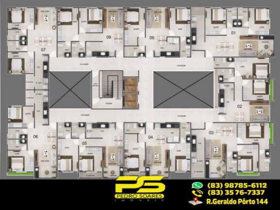 Imagem Apartamento com 2 Quartos à Venda, 50 m² em Jardim Cidade Universitária - João Pessoa Imagem Apartamento com 2 Quartos à Venda, 50 m² em Jardim Cidade Universitária - João Pessoa