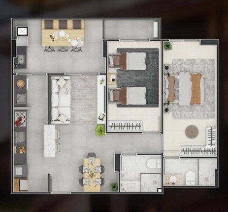 Imagem Apartamento com 2 Quartos à Venda, 75 m² em Boqueirão - Praia Grande Imagem Apartamento com 2 Quartos à Venda, 75 m² em Boqueirão - Praia Grande