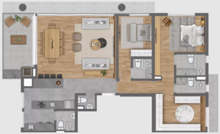 Imagem Cobertura com 3 Quartos à Venda, 209 m² em Petrópolis - Porto Alegre