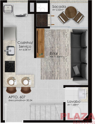 Imagem Apartamento com 1 Quarto à Venda, 50 m² em Estados - Balneário Camboriú