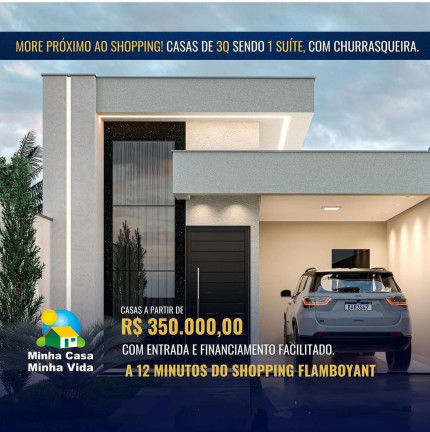 Imagem Casa com 3 Quartos à Venda, 95 m² em Sitios Santa Luzia - Aparecida De Goiania Imagem Casa com 3 Quartos à Venda, 95 m² em Sitios Santa Luzia - Aparecida De Goiania