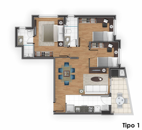 Imagem Apartamento com 3 Quartos à Venda, 77 m² em Cristo Rei - Curitiba Imagem Apartamento com 3 Quartos à Venda, 77 m² em Cristo Rei - Curitiba