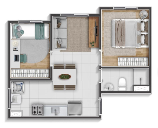 Imagem Apartamento com 2 Quartos à Venda, 33 m² em Vila Itaim - São Paulo