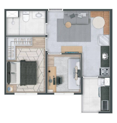 Imagem Apartamento com 2 Quartos à Venda, em Ayrosa - Osasco Imagem Apartamento com 2 Quartos à Venda, em Ayrosa - Osasco
