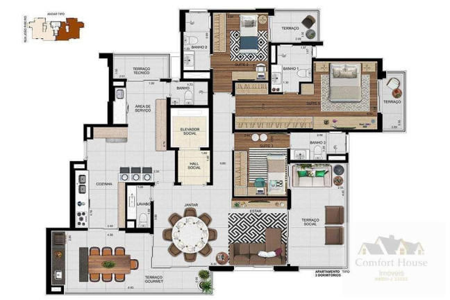 Imagem Apartamento com 3 Quartos à Venda, 163 m² em Campestre - Santo André Imagem Apartamento com 3 Quartos à Venda, 163 m² em Campestre - Santo André
