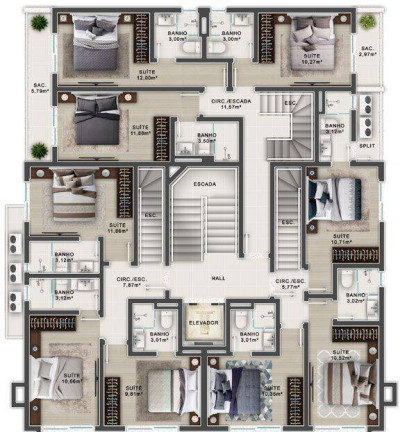Imagem Apartamento com 3 Quartos à Venda, 113 m² em Canto Grande - Bombinhas Imagem Apartamento com 3 Quartos à Venda, 113 m² em Canto Grande - Bombinhas