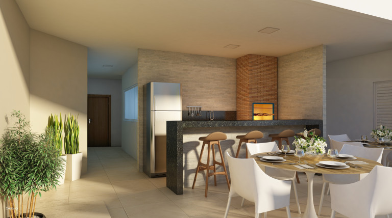 Imagem Imóvel com 1 Quarto à Venda, 44 m² em Muquiçaba - Guarapari