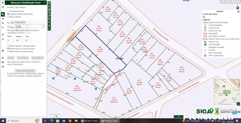 Terreno à Venda, 945 m² em Centro - Santo André