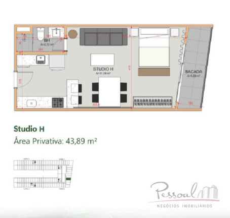 Imagem Apartamento com 1 Quarto à Venda, 61 m² em Saco Grande - Florianópolis Imagem Apartamento com 1 Quarto à Venda, 61 m² em Saco Grande - Florianópolis