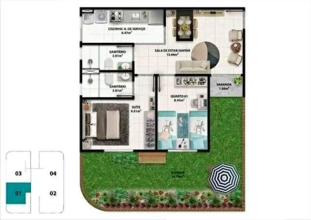 Imagem Apartamento à Venda, 49 m² em Mangabinha - Itabuna Imagem Apartamento à Venda, 49 m² em Mangabinha - Itabuna