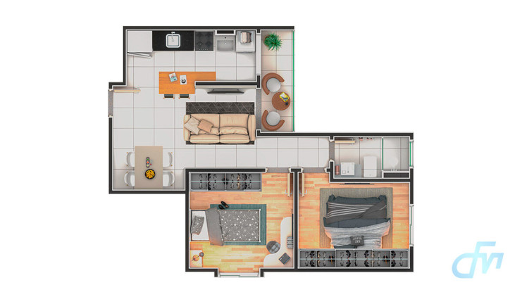 Imagem Apartamento com 2 Quartos para Alugar, 48 m² em Vila Oliveira - Mogi Das Cruzes Imagem Apartamento com 2 Quartos para Alugar, 48 m² em Vila Oliveira - Mogi Das Cruzes