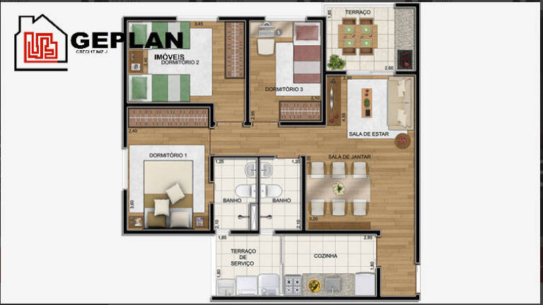 Imagem Apartamento com 3 Quartos à Venda, 69 m² em Vila Caraguatá - São Paulo