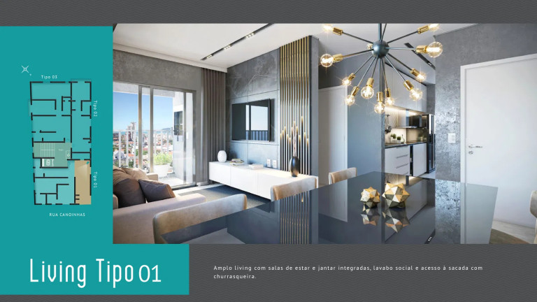 Imagem Apartamento com 2 Quartos à Venda, 68 m² em Perequê - Porto Belo