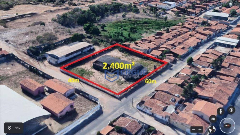 Terreno à Venda, 2.400 m² em Messejana - Fortaleza