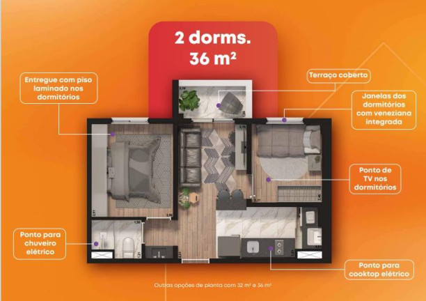 Imagem Apartamento com 2 Quartos à Venda, 37 m² em Vila Anglo Brasileira - São Paulo Imagem Apartamento com 2 Quartos à Venda, 37 m² em Vila Anglo Brasileira - São Paulo