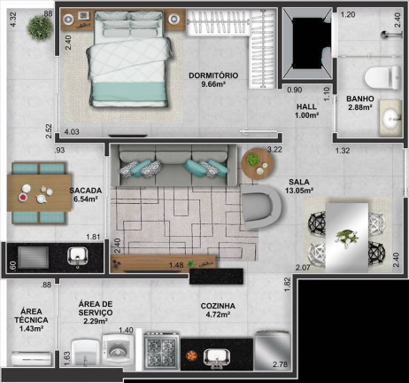 Imagem Apartamento com 1 Quarto à Venda, 48 m² em Boqueirao - Praia Grande Imagem Apartamento com 1 Quarto à Venda, 48 m² em Boqueirao - Praia Grande