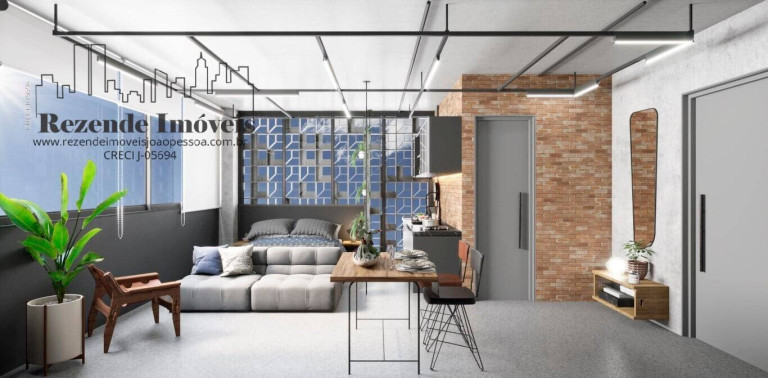 Imagem Apartamento com 1 Quarto à Venda, 30 m² em Manaíra - João Pessoa Imagem Apartamento com 1 Quarto à Venda, 30 m² em Manaíra - João Pessoa