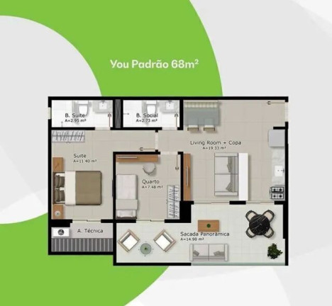 Imagem Apartamento com 2 Quartos à Venda, 68 m² em São Brás - Belém Imagem Apartamento com 2 Quartos à Venda, 68 m² em São Brás - Belém
