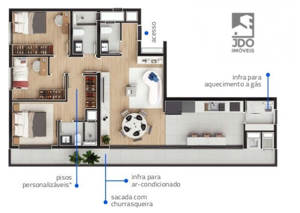 Imagem Apartamento com 3 Quartos à Venda, 96 m² em Cabral - Curitiba Imagem Apartamento com 3 Quartos à Venda, 96 m² em Cabral - Curitiba