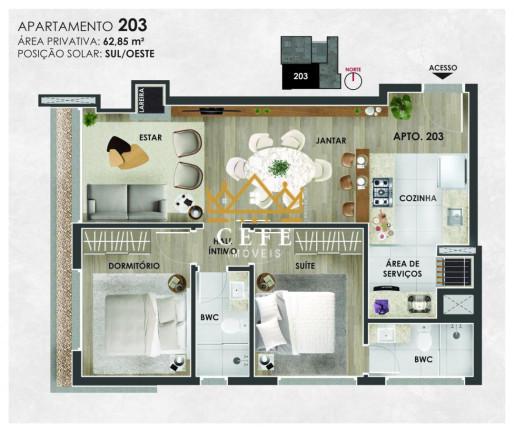 Imagem Imóvel com 2 Quartos à Venda,  em Planalto - Gramado
