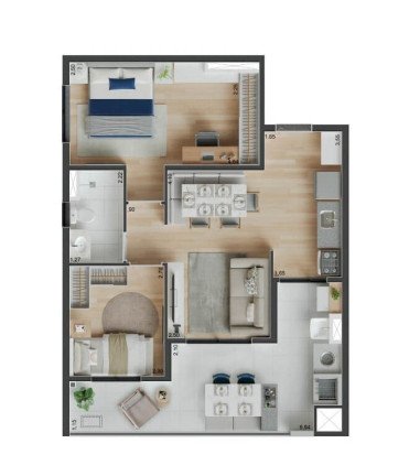 Imagem Apartamento com 2 Quartos à Venda, 61 m² em Vila Olímpia - São Paulo Imagem Apartamento com 2 Quartos à Venda, 61 m² em Vila Olímpia - São Paulo