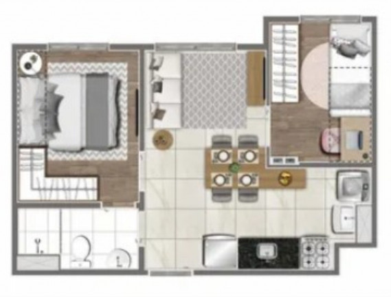 Imagem Imóvel com 2 Quartos à Venda, 36 m² em Pirituba - São Paulo