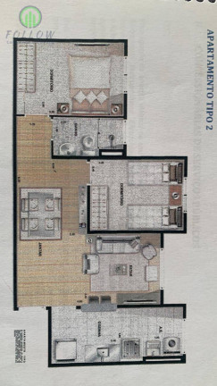 Imagem Apartamento com 2 Quartos à Venda, 56 m² em Jardim Roberto - Osasco