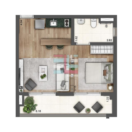 Imagem Imóvel com 1 Quarto à Venda, 45 m² em Chácara Inglesa - São Paulo