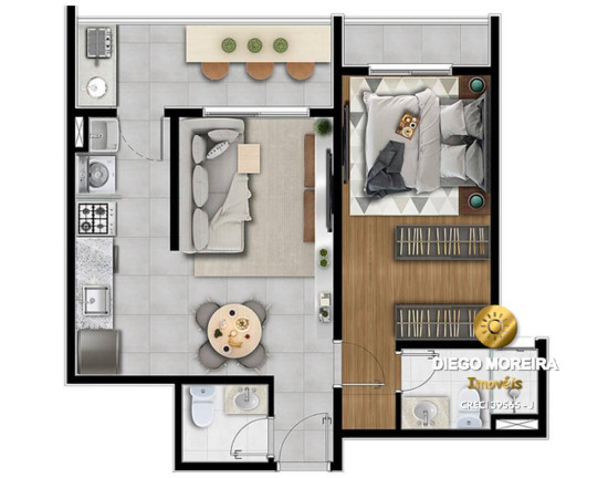 Imagem Apartamento com 1 Quarto à Venda, 52 m² em Nova Gardênia - Atibaia Imagem Apartamento com 1 Quarto à Venda, 52 m² em Nova Gardênia - Atibaia