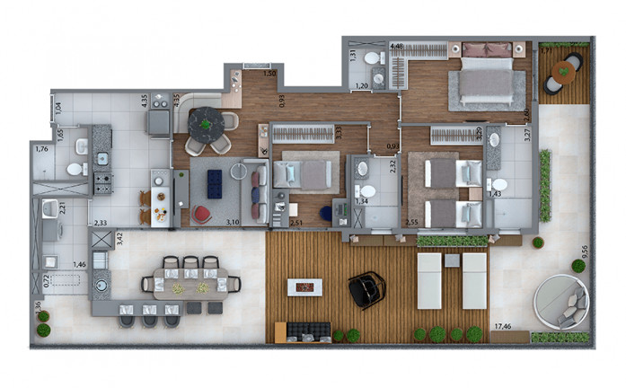 Imagem Apartamento com 3 Quartos à Venda, 159 m² em Tatuapé - São Paulo