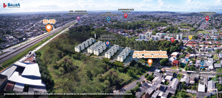 Imagem Apartamento com 2 Quartos à Venda, 42 m² em Sapucaia Do Sul