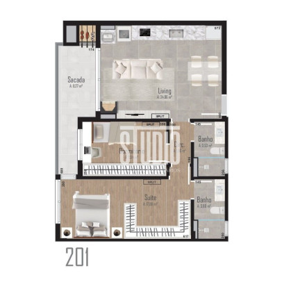Apartamento com 2 Quartos à Venda, 84 m² em Centro - Carlos Barbosa