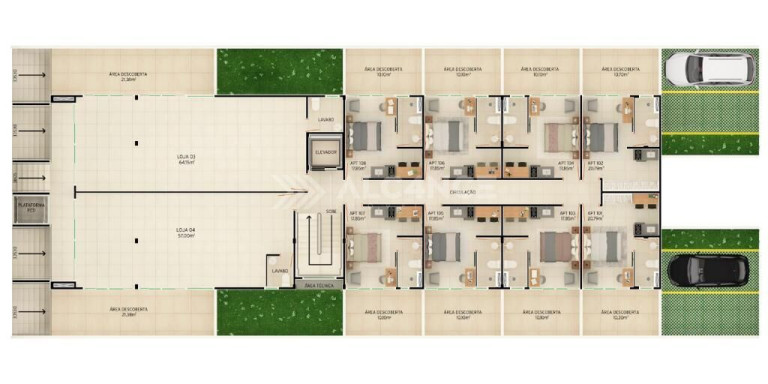 Imagem Flat com 1 Quarto à Venda, 24 m² em Intermares - Cabedelo Imagem Flat com 1 Quarto à Venda, 24 m² em Intermares - Cabedelo
