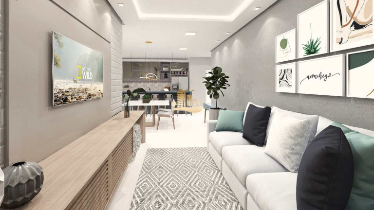 Imagem Apartamento com 2 Quartos à Venda, 102 m² em Ocian - Praia Grande