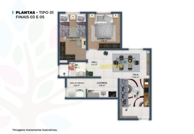 Imagem Apartamento com 2 Quartos à Venda, 49 m² em Centro - Bertioga Imagem Apartamento com 2 Quartos à Venda, 49 m² em Centro - Bertioga