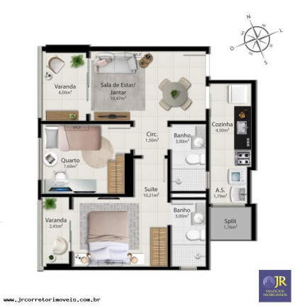 Imagem Imóvel com 2 Quartos à Venda, 59 m² em Jockey De Itaparica - Vila Velha Imagem Imóvel com 2 Quartos à Venda, 59 m² em Jockey De Itaparica - Vila Velha