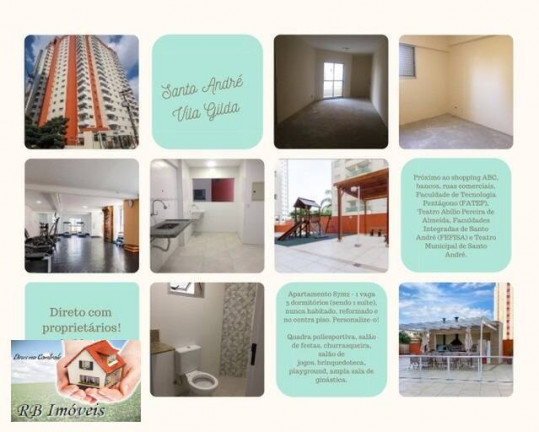 Apartamento com 3 Quartos à Venda, 87 m² em Vila Gilda - Santo André
