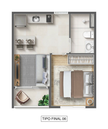Apartamento com 1 Quarto à Venda, 25 m² em Vila Prudente - São Paulo