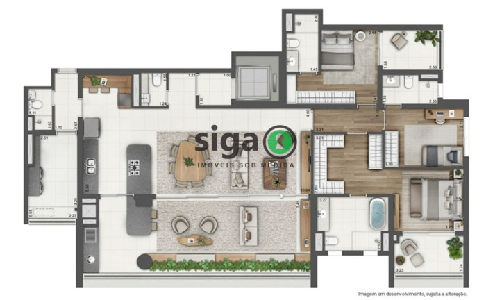 Imagem Apartamento com 4 Quartos à Venda, 202 m² em Brooklin - São Paulo Imagem Apartamento com 4 Quartos à Venda, 202 m² em Brooklin - São Paulo