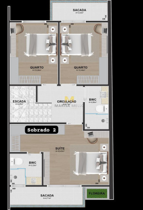 Imagem Sobrado com 3 Quartos à Venda,  em Centro - Pinhais