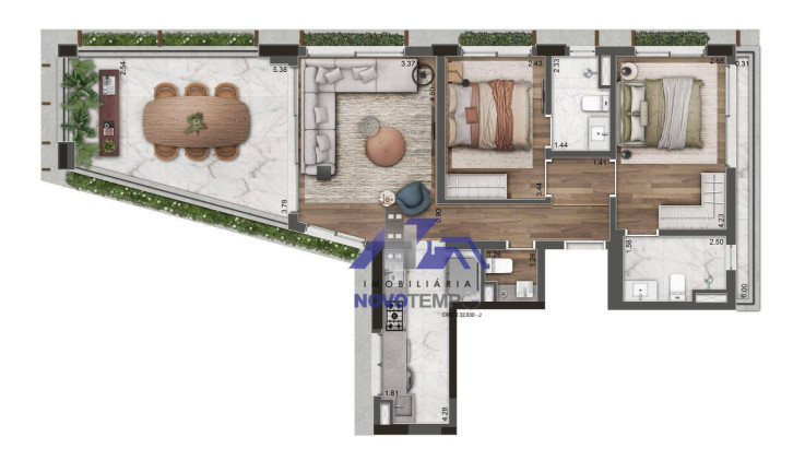 Imagem Apartamento com 2 Quartos à Venda, 101 m² em Itaim Bibi - São Paulo