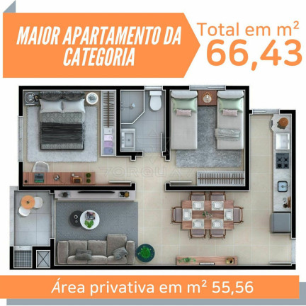 Imagem Apartamento com 2 Quartos à Venda, 55 m² em Itaipava - Itajaí