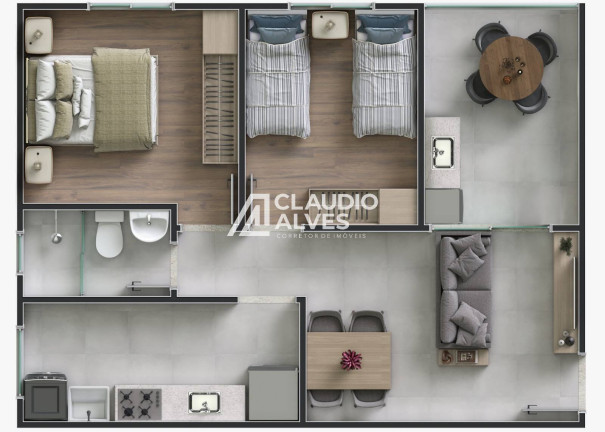 Imagem Apartamento com 2 Quartos à Venda, 47 m² em Registro - Feira De Santana