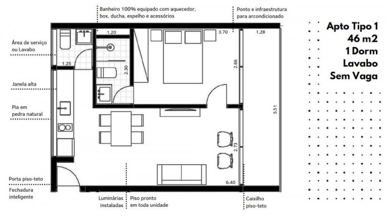 Imagem Apartamento com 1 Quarto à Venda, 56 m² em Brooklin Novo - São Paulo Imagem Apartamento com 1 Quarto à Venda, 56 m² em Brooklin Novo - São Paulo