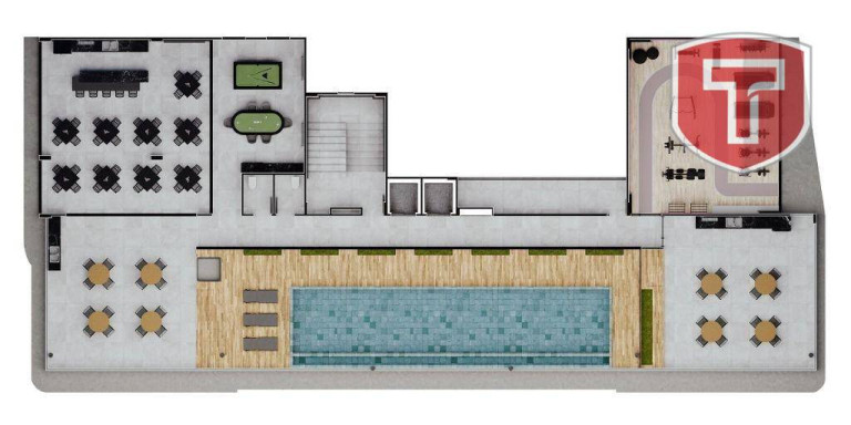 Imagem Apartamento com 1 Quarto à Venda, 20 m² em Ponta De Campina - Cabedelo