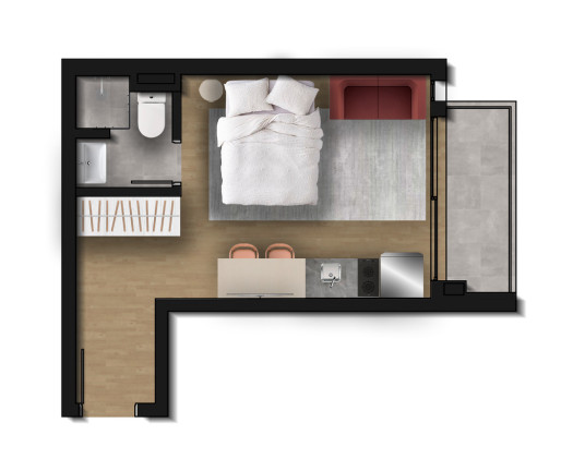 Imagem Apartamento com 1 Quarto à Venda, 42 m² em Brooklin Paulista - São Paulo Imagem Apartamento com 1 Quarto à Venda, 42 m² em Brooklin Paulista - São Paulo